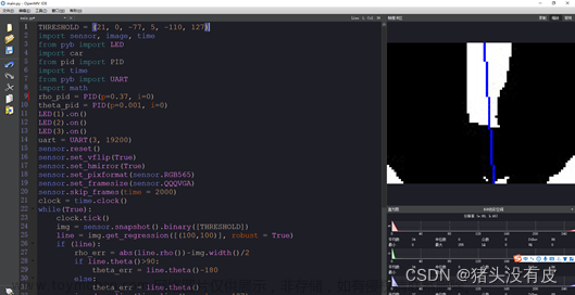 Openmv+STM32F103C8T6视觉巡线小车