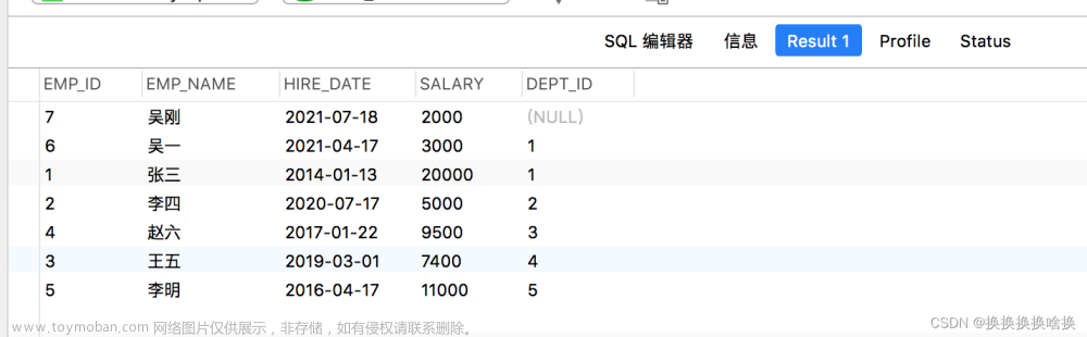 navicat使用及SQL查詢語法