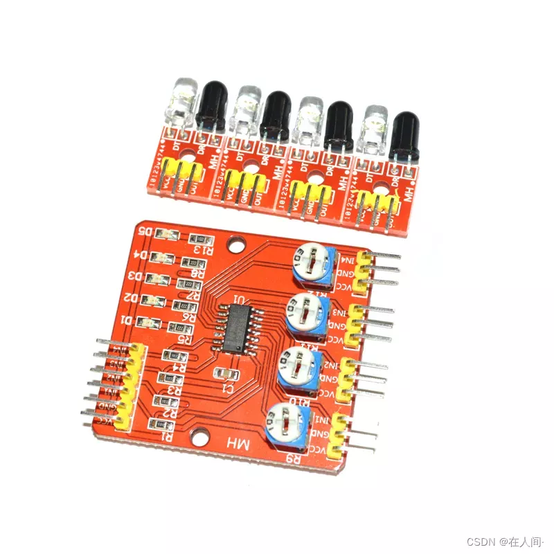 基于STM32f103c8t6的简单红外巡迹避障小车制作