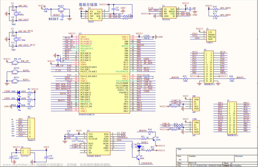 设计分享 | STM32F103RCT6利用ULN2003驱动步进电机正反转