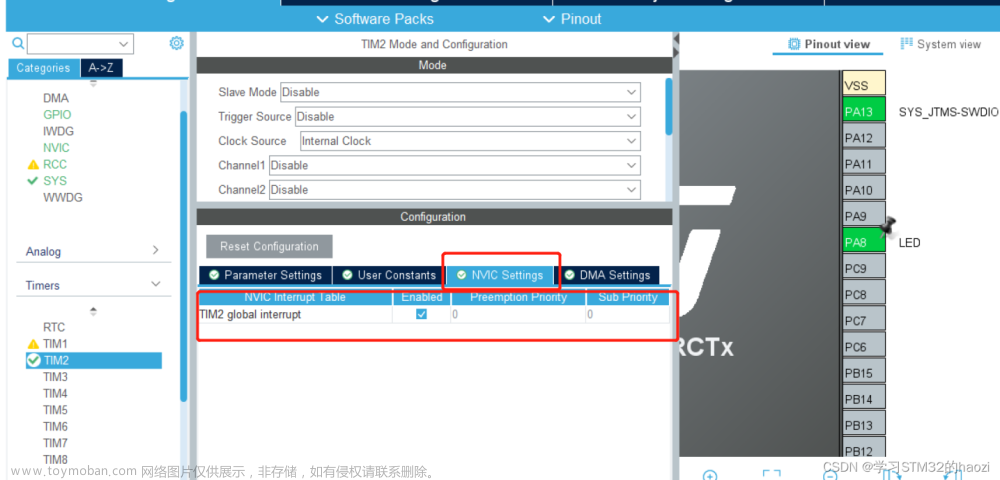 STM32CubeMX系列06——定时器（定时、PWM、输入捕获）