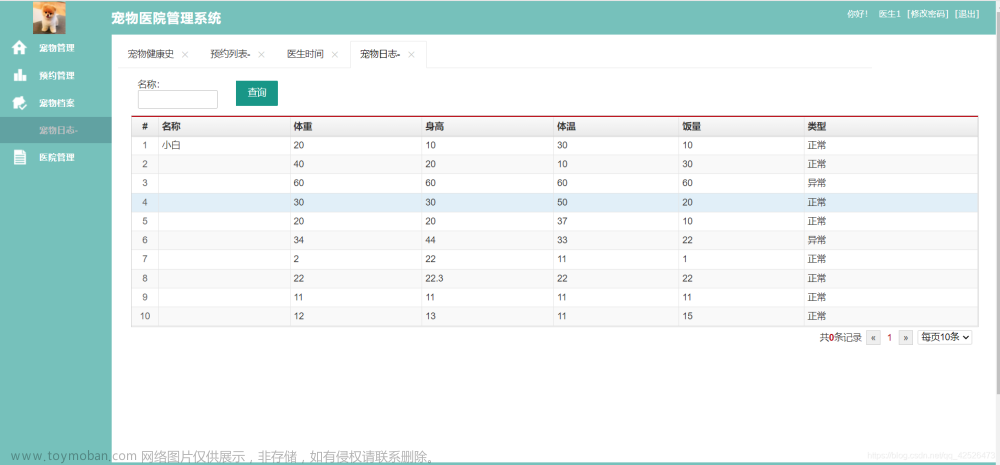 24基于java的宠物医院管理系统