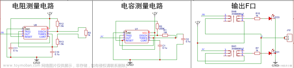 基于STM32的电阻、电容测量（NE555芯片RC振荡法）
