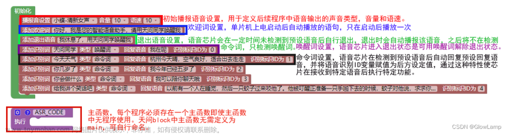 基于天问block编译环境下ASRPRO语音芯片程序编写教程（二）语音识别，GPIO输入输出，PWM输出篇