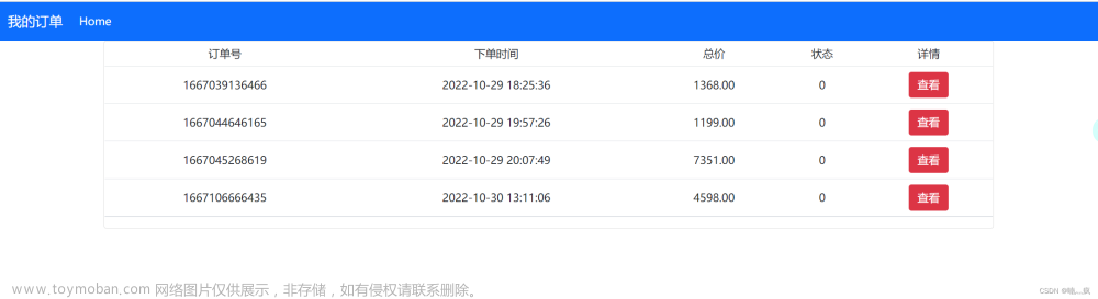 JavaWeb购物系统（六）购物车订单模块的实现