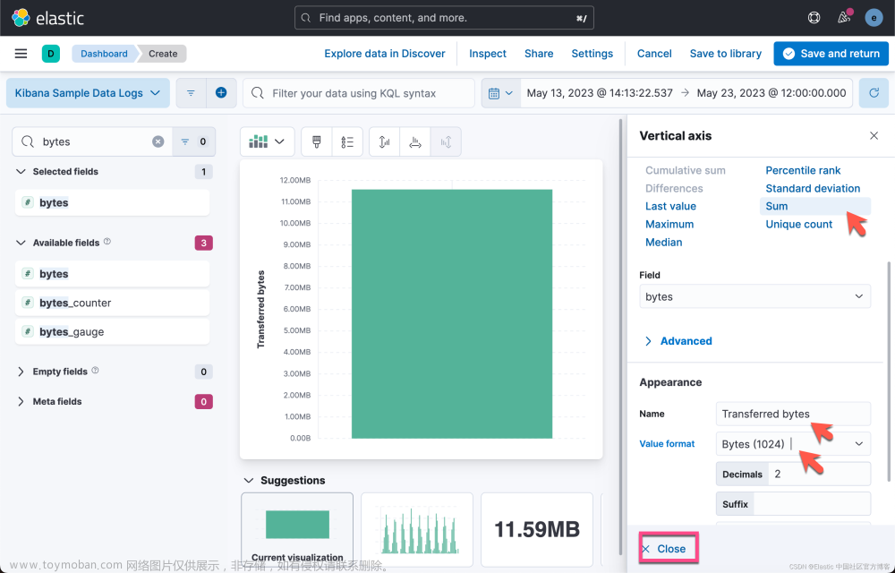 Kibana：创建你的第一个仪表板