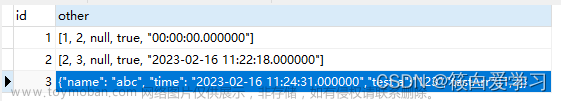 MySQL中JSON数据类型详解