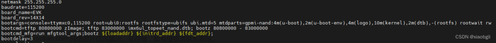 imx6ull uboot使用tftp加载内核zImage及设备树dtb文件