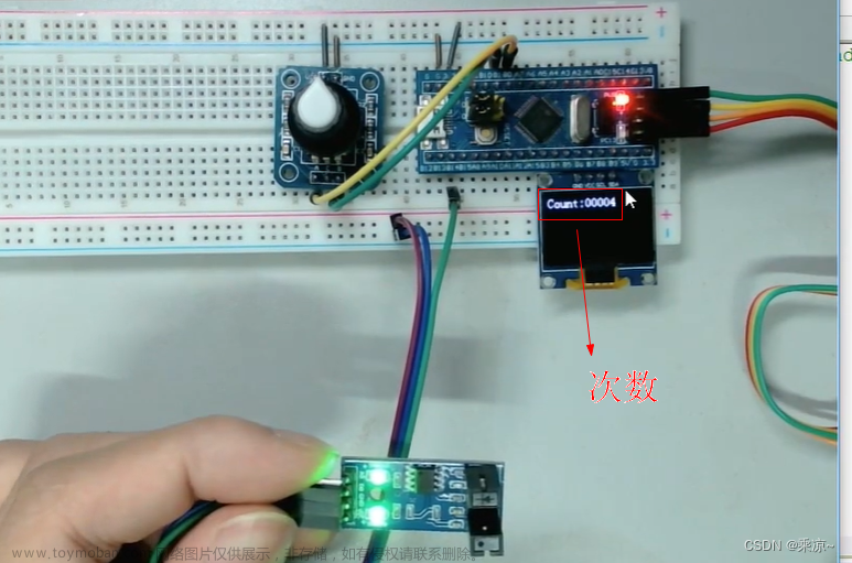 STM32单片机（五）第二节：EXTI外部中断练习（对射式红外传感器计次和旋转编码器计次）