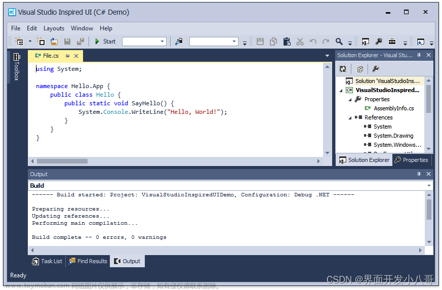 界面控件DevExpress WinForm——轻松构建类Visual Studio UI（二）