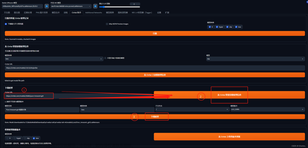 Stable Diffusion使用civitai的模型进行AI绘图