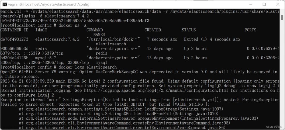 Caused by: ParsingException[Failed to parse object: expecting token of type [START_OBJECT] but found
