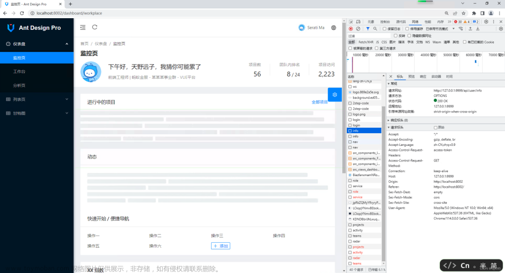 基于Ant DesignPro Vue + SpringBoot 前后端分离 - 后端微服化 + 接口网关 + Nacos,微服务,Java,vue.js,spring boot,前端