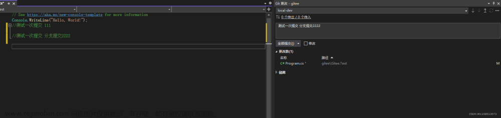 Visual Studio 2022 提交git代码,开发通用,git,visual studio,windows