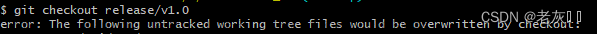 error: the following untracked working tree files would be overwritten by ch,GIT,github