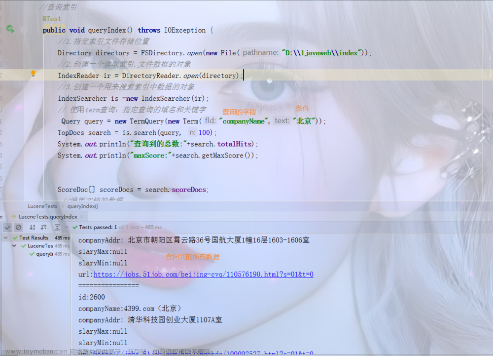 在數(shù)據(jù)量很大的時候使用的lunce,lucene,ik