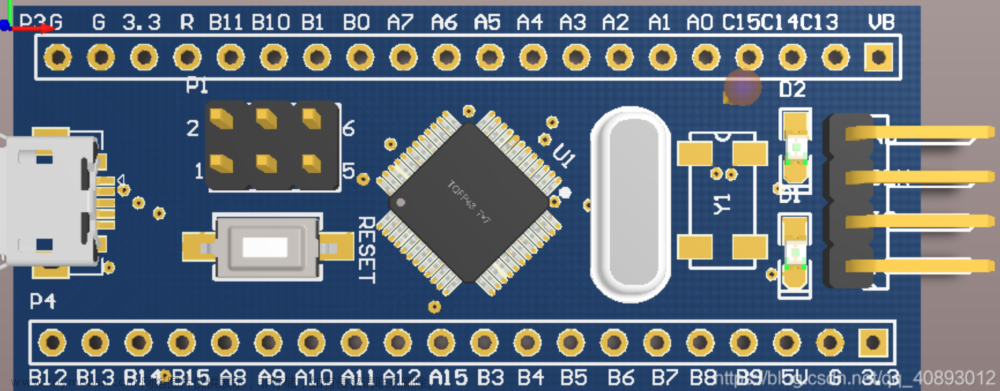 stm32f103c8t6最小系统板,单片机,单片机,stm32,嵌入式硬件