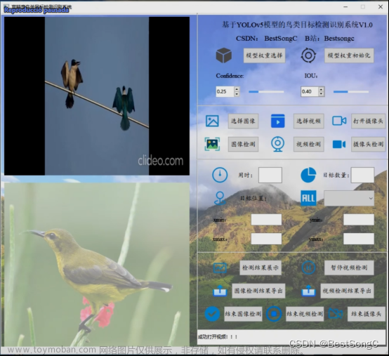 基于深度学习的高精度鸟类目标检测识别系统（PyTorch+Pyside6+YOLOv5模型）,深度学习,目标检测,pytorch,人工智能,YOLO