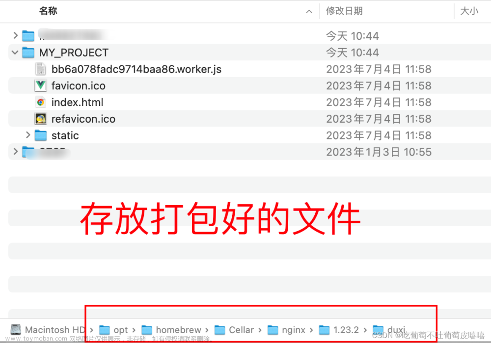 Mac环境下安装nginx并本地部署项目,vue,macos,nginx