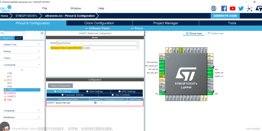 hal库超声波测距,stm32,单片机