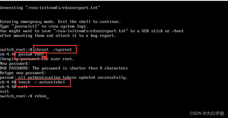 linux重置root密码,Linux学习,linux,学习,服务器