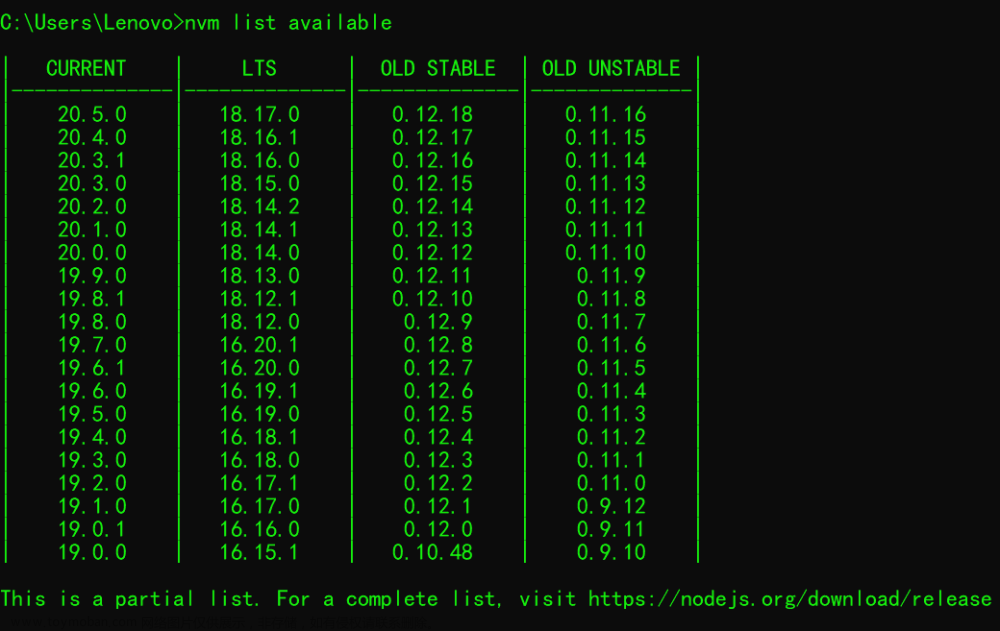 node 版本管理器 nvm,node,node.js