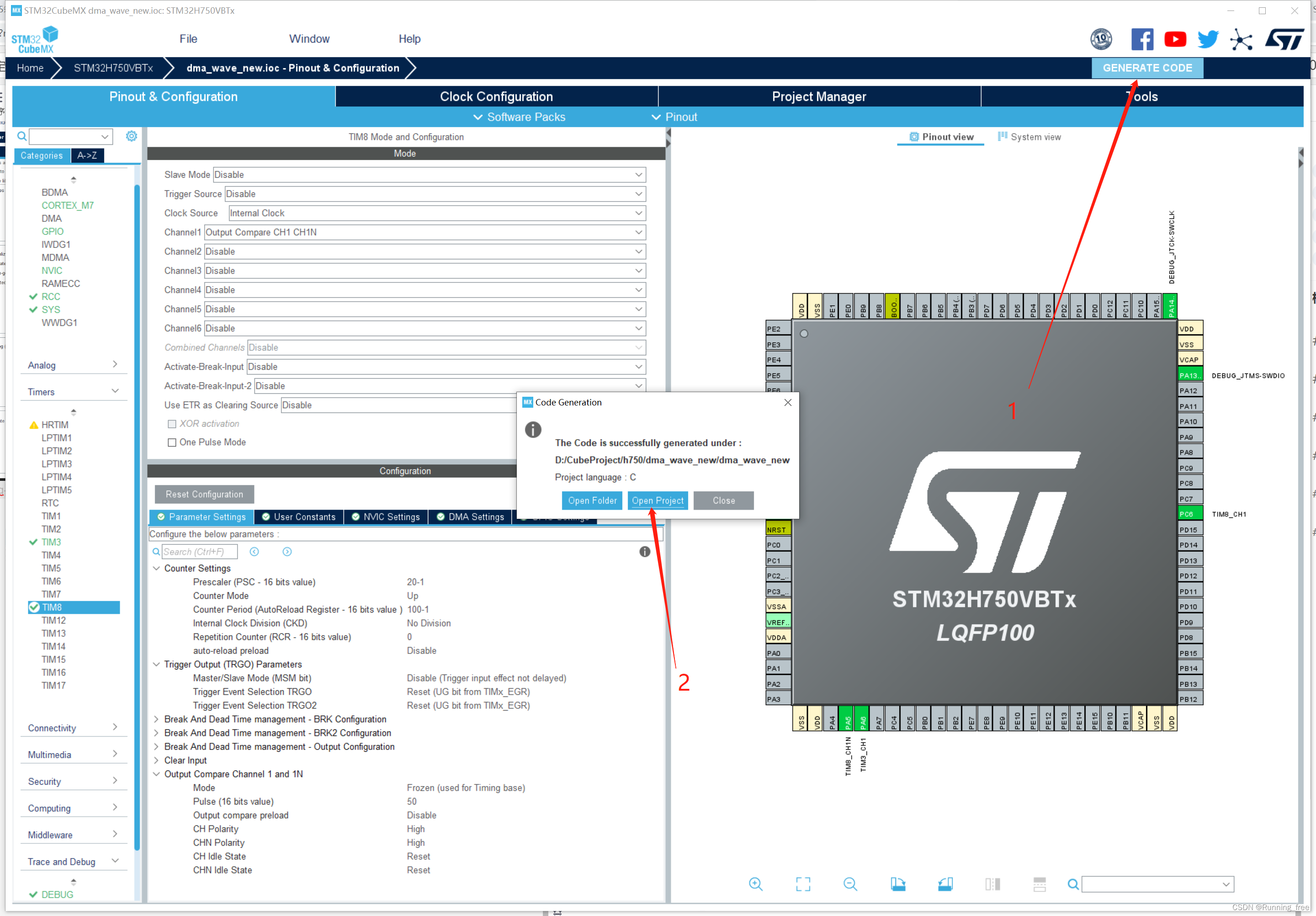 STM32使用高级定时器输出互补pwm波,STM32,stm32,嵌入式硬件,单片机