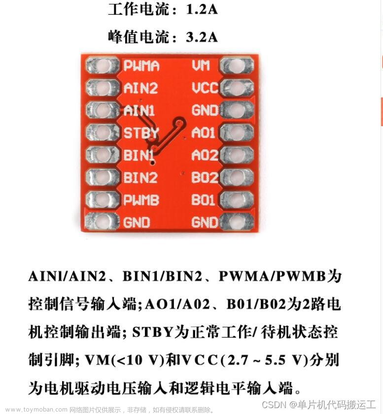 tb6612驱动代码,单片机,stm32,TB6612,电机驱动