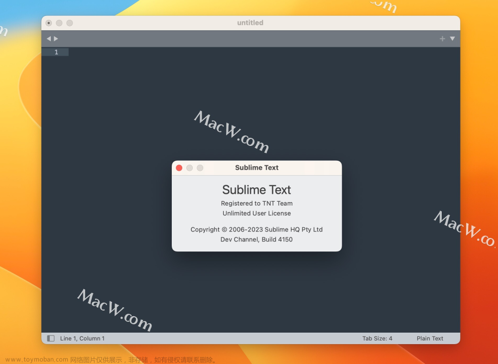 Mac代码编辑器sublime text 4中文注册版下载,后端