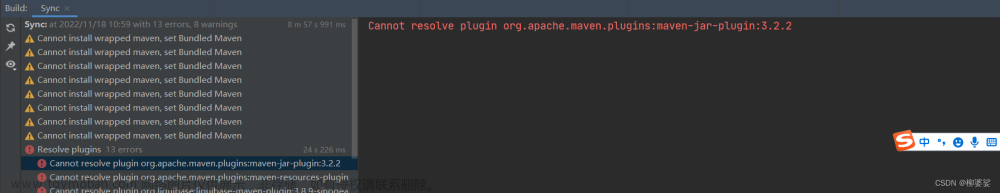 cannot resolve plugin org.apache.maven.plugins:maven-jar-plugin:3.2.2,java项目,maven,java,maven,spring,intellij idea,后端