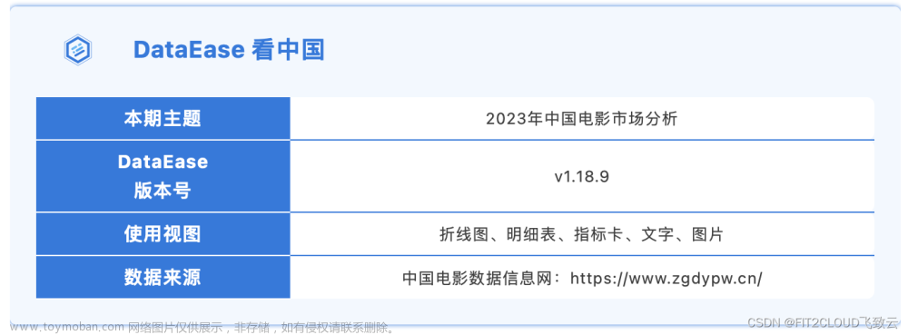 仪表板展示 | DataEase看中国：2023年中国电影市场分析,仪表板,开源,DataEase,数据分析,数据可视化