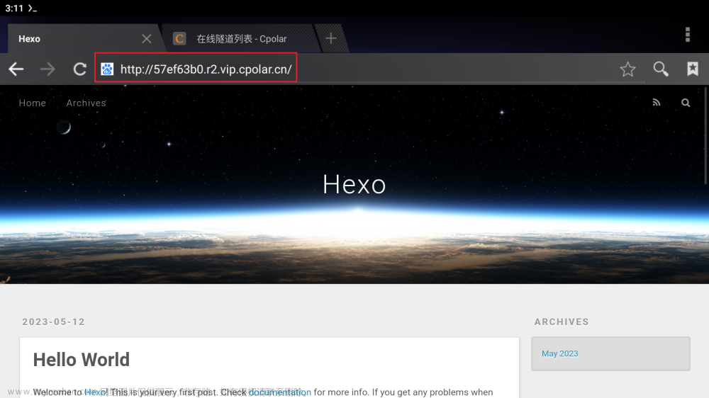手机也可以搭建个人博客？安卓Termux+Hexo搭建属于你自己的博客网站【cpolar实现公网访问】,android,经验分享