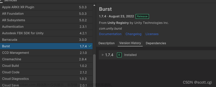 「Unity3D」解決2022的PackageManager無法顯示官方插件Burst和Collections的最新版本,Unity3D,unity,PackageManager,Burst,Collections