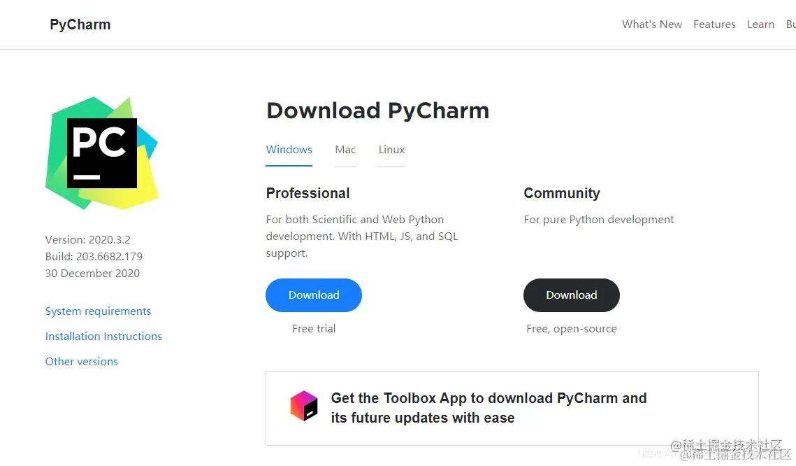 pycharm下载链接,pycharm,windows,ide,python,开发语言,jupyter,学习