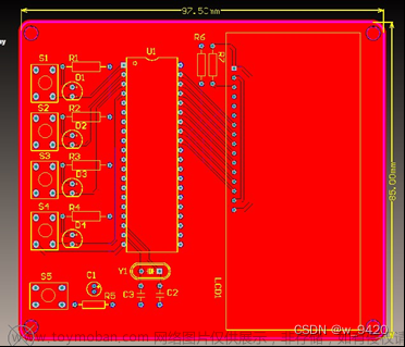 【ST89C51单片机显示电路设计（Altium Designer 10）----绘制PCB原理图双层板】,单片机,嵌入式硬件