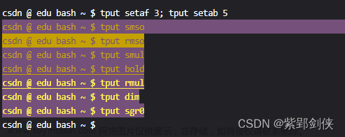 tput命令,Linux世界,麒麟操作系统,编程资料,linux,linux shell,脚本编程,学习笔记,tput,tput命令,光标