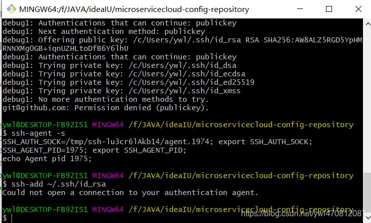 git@github.com: permission denied (publickey). fatal: could not read from re,開(kāi)發(fā)工具,git,github,ssh