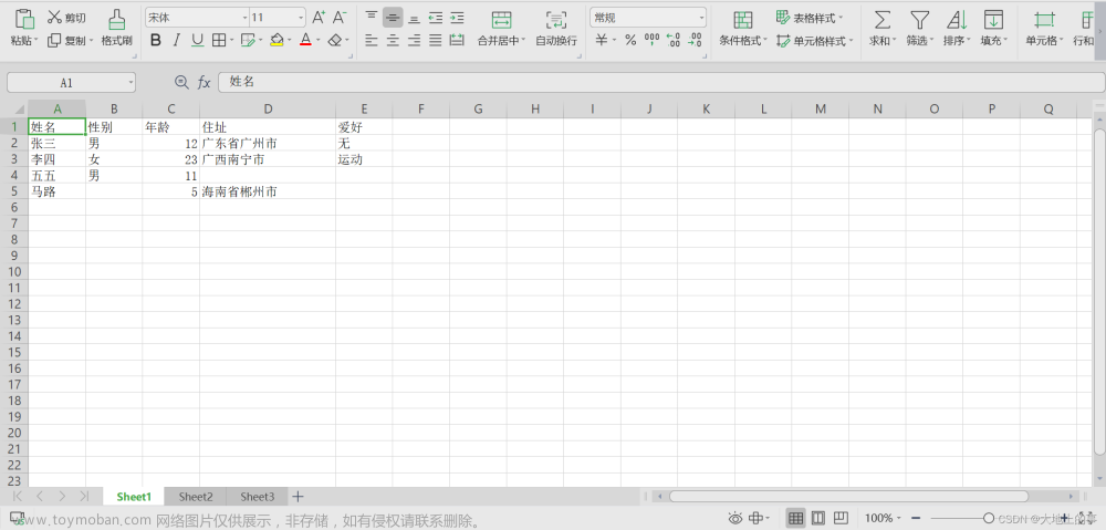 Python之如何使用pandas操作Excel表