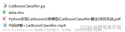 Python实现Catboost分类模型(CatBoostClassifier算法)项目实战