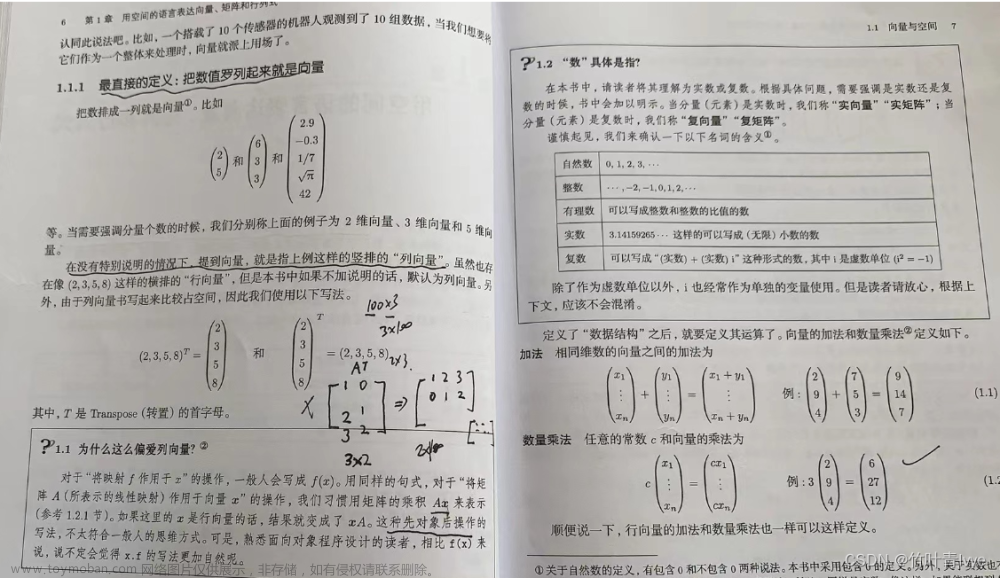 线性代数基础知识,程序员的数学,线性代数