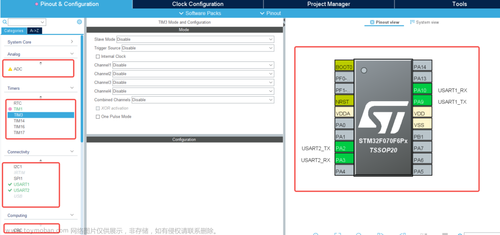 【单片机】STM32 ARM Cortex-M0 微控制器特性概述 双排 TSSOP封装好手工焊接的STM32芯片，双排