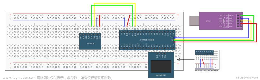 【STM32】STM32学习笔记-软件I2C读写MPU6050(33),STM32F103,stm32,学习,笔记,江科大,江科大stm32,MPU6050,I2C