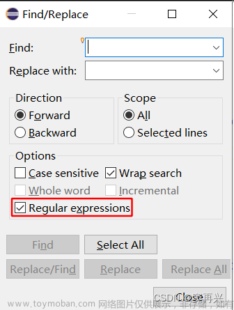 eclipse正则表达式替换 Find/Replace,正则表达式,eclipse,find,Replace