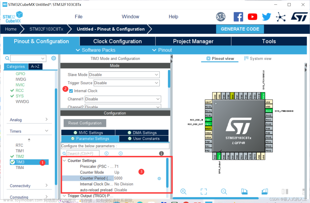 stm32f103c8t6 pwm,stm32,单片机,arm