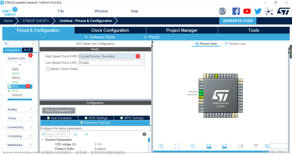 stm32f103c8t6 pwm,stm32,单片机,arm