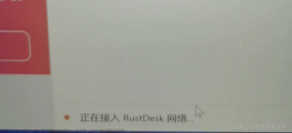 Rustdesk自建服务搭建好了，打开Win10 下客户端下面状态一直正在接入网络，无法成功连接服务器