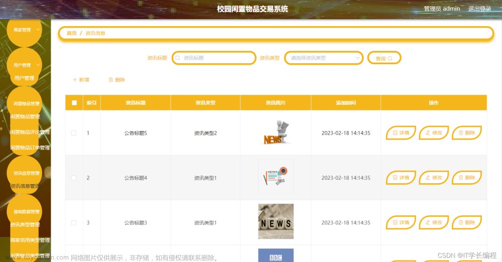 计算机毕业设计 基于SpringBoot的校园闲置物品交易系统的设计与实现 Java实战项目 附源码+文档+视频讲解,计算机毕业设计1000套,毕业设计,毕业论文,课程设计,Java,spring boot,前后端分离,mySQL