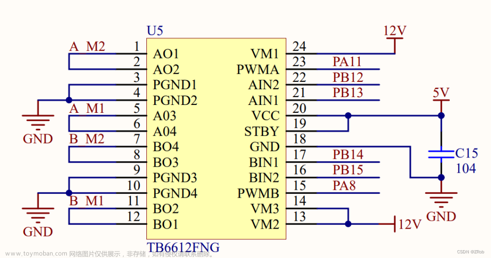 STM32 HAL库PID控制电机 第二章 TB6612FNG芯片驱动GB37-520电机