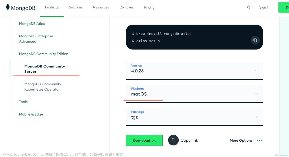 mac 安装mongodb 无法打开 mongod 无法验证开发者