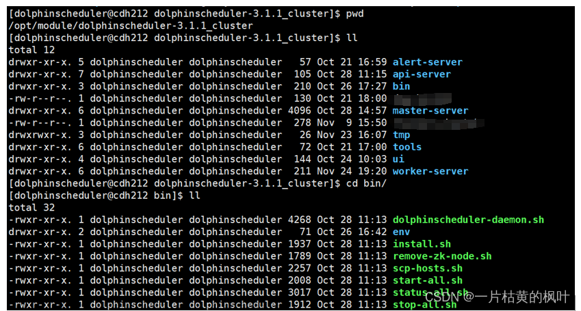 DolphinScheduler 3.1.0 海豚集群运维使用问题记录